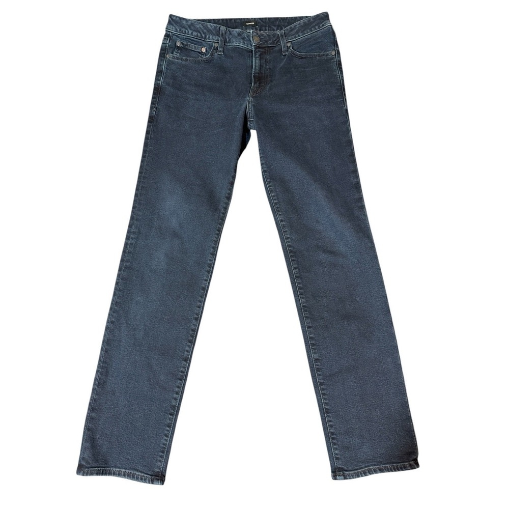 Express Slim Fit Straight‎ Leg Jeans Men's Size 29x32 Dark Blue Wash Vintage Y2K